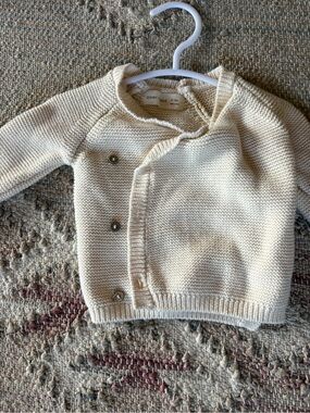 Quincy Mae Soft Cream Knit Cardigan